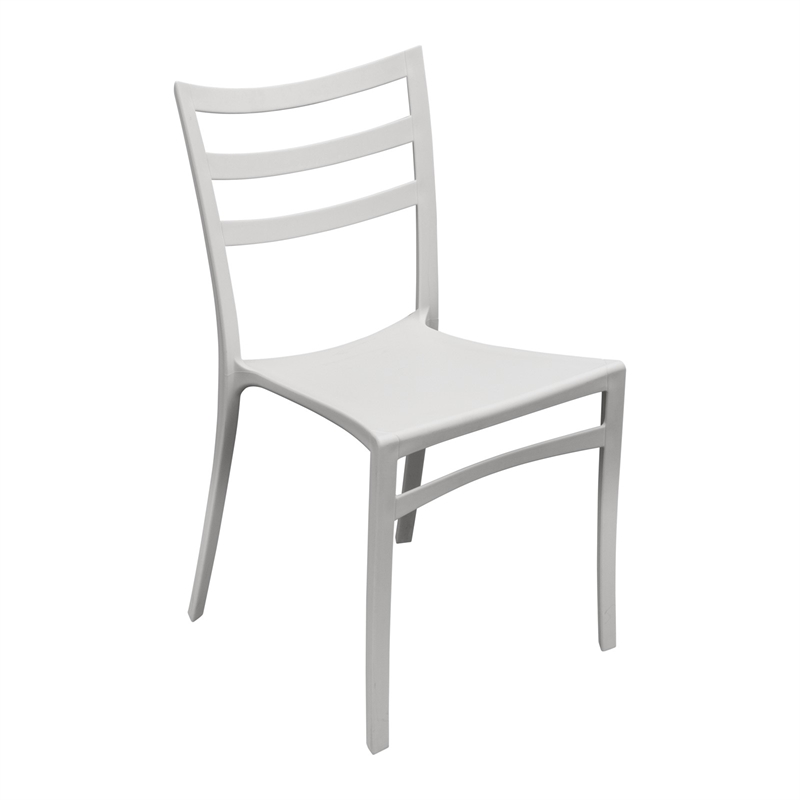 Tusk Living White Lines Café Chair | Bunnings Warehouse