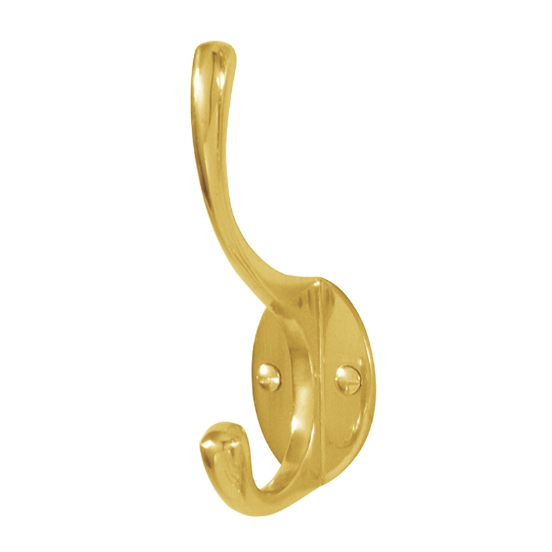 Delf Hat & Coat Hook Polished brass | Bunnings Warehouse