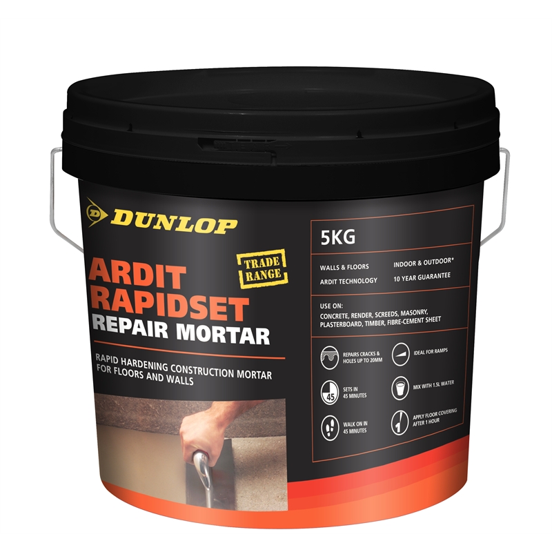 Dunlop 5kg Ardit Rapidset Repair Mortar | Bunnings Warehouse