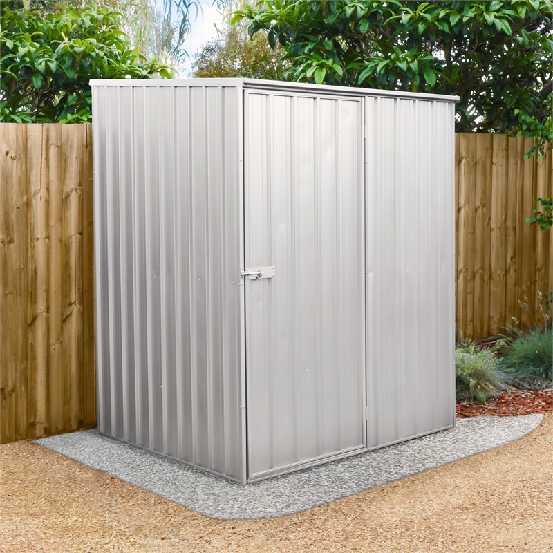 pinnacle 1.5 x 1.5 x 2.0m zinc garden shed bunnings