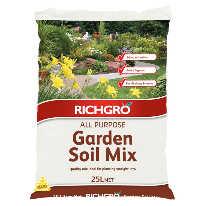 Richgro 25L All Purpose Garden Soil Mix | Bunnings Warehouse