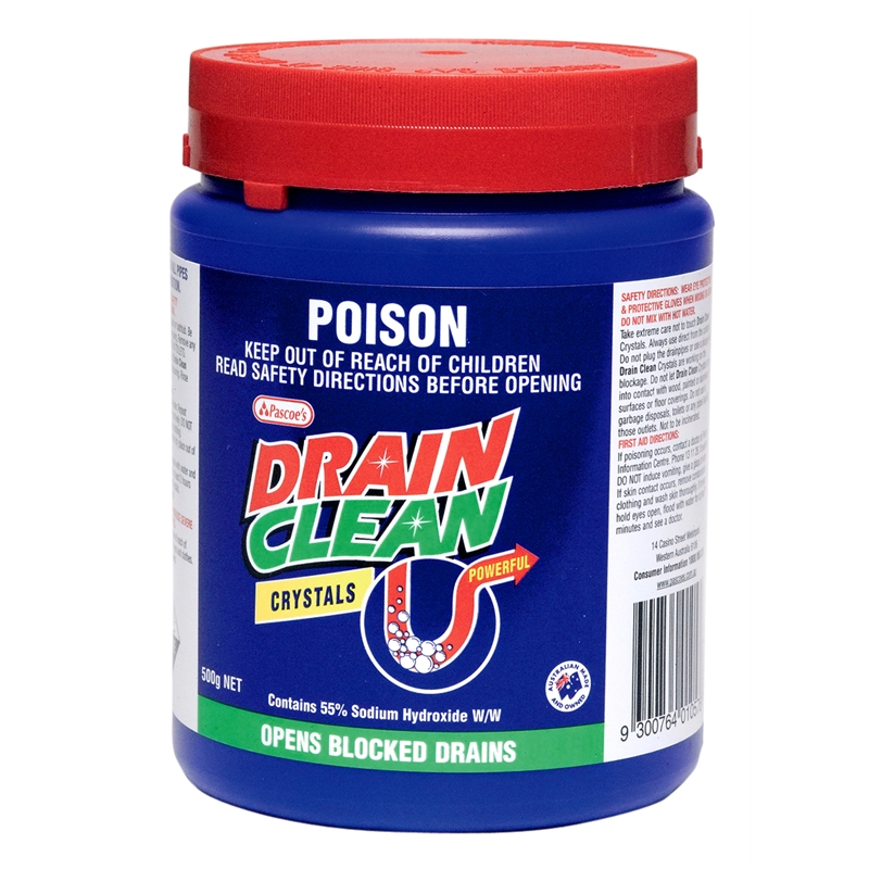 Pascoes 500g Drain Clean Crystals Bunnings Warehouse