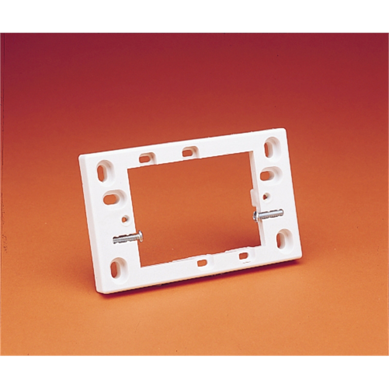 HPM 13mm Deep White Surface Mounting Block Bunnings Warehouse