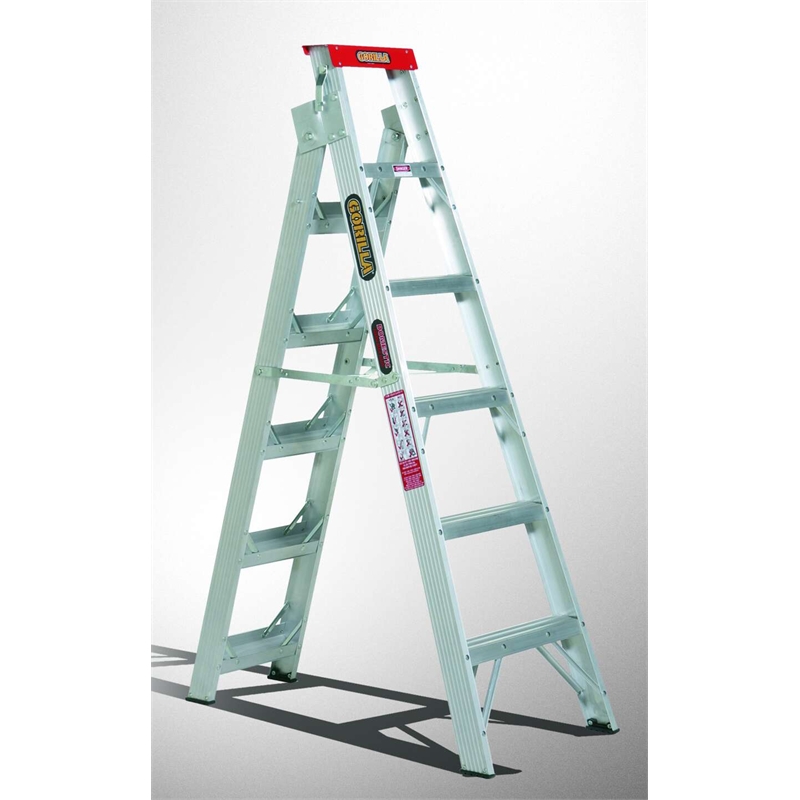 Gorilla 1.8-3.2m Aluminium Dual Purpose Ladder | Bunnings Warehouse