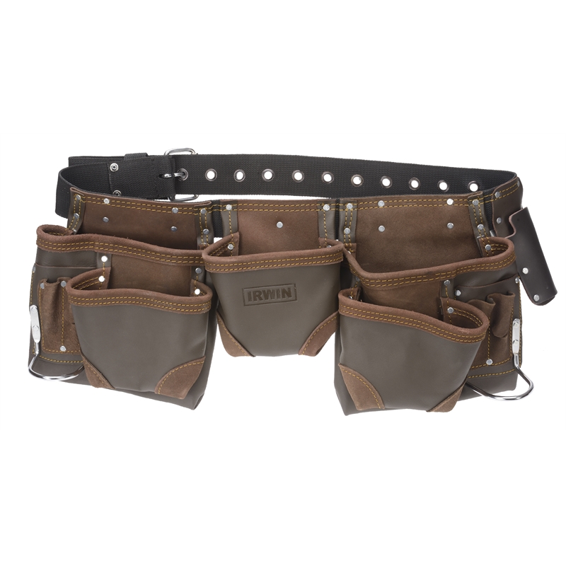 Irwin 11 Pocket Split Leather Tool Belt Bunnings Warehouse