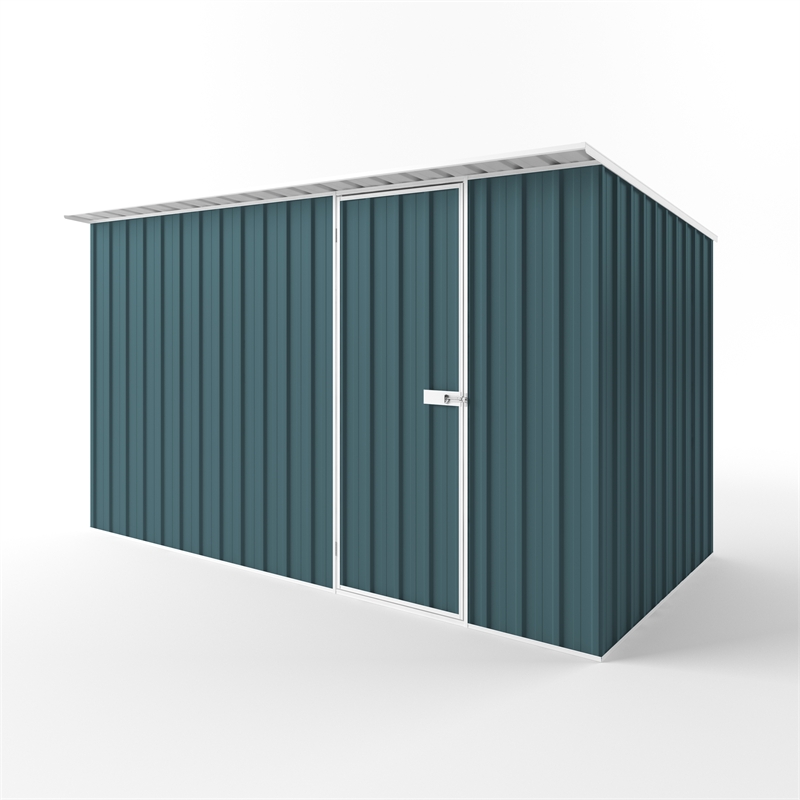 EasyShed 3.75 x 1.90 x 2.16m Tores Blue Skillion Roof Garden Shed