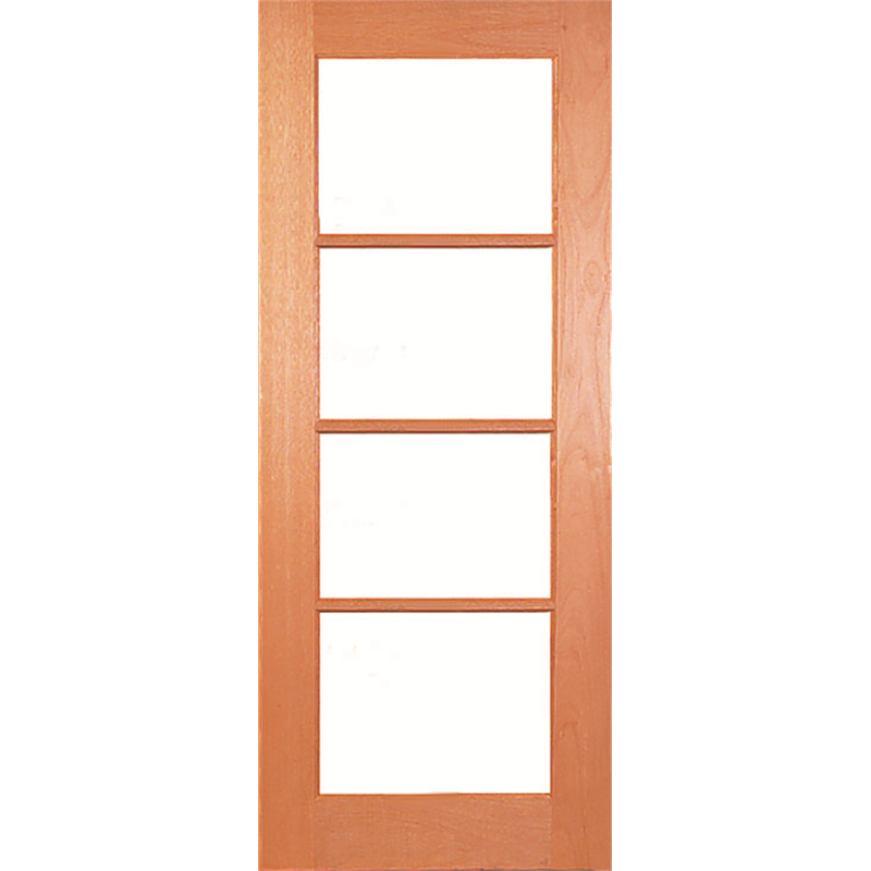 Woodcraft Doors 2040 x 820 x 40mm Lauren Clear Safety Glass Entrance Door