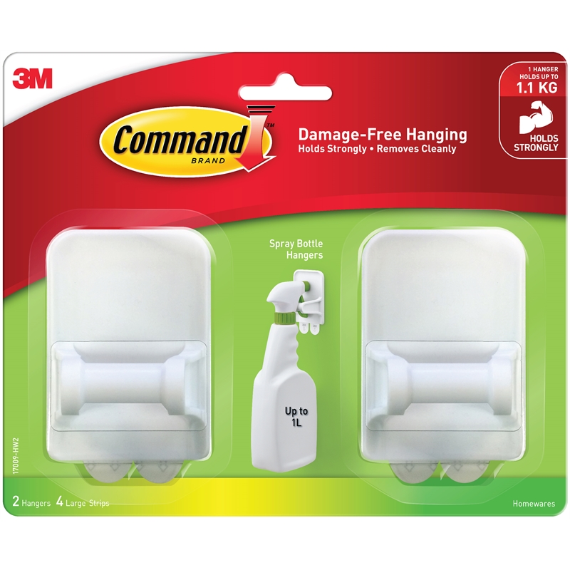 Command Spray Bottle Hanger 2 Pack Bunnings Warehouse