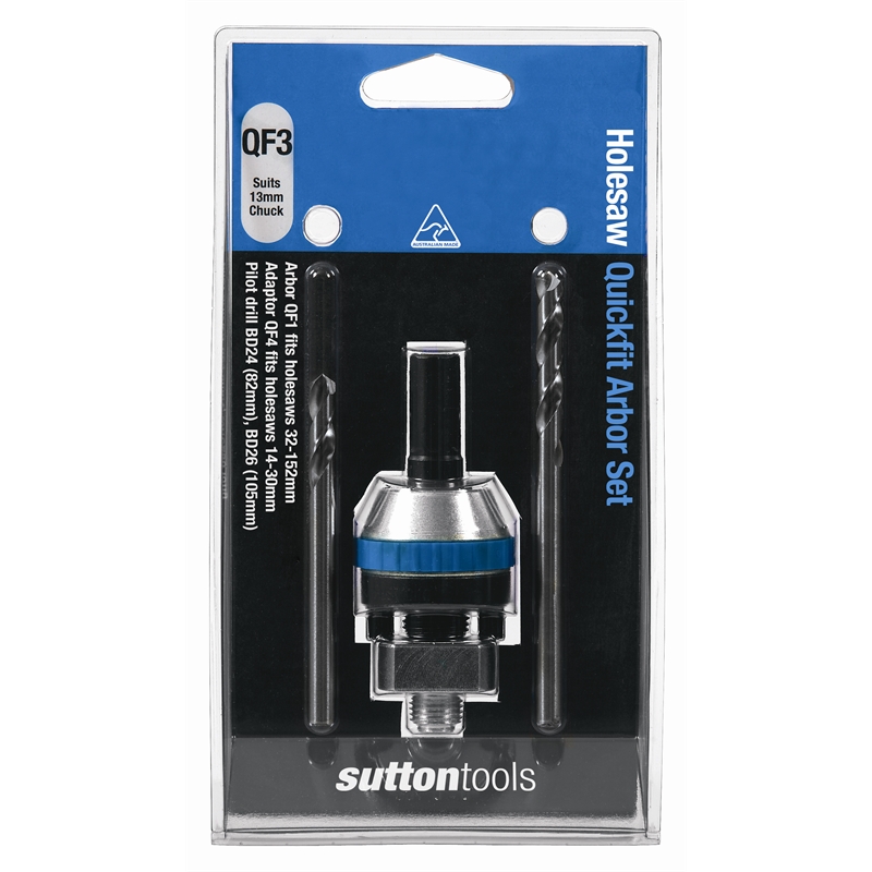 Sutton Tools 3/8" Arbour Quickfit Hole Saw Set I/N 6370133 Bunnings Warehouse