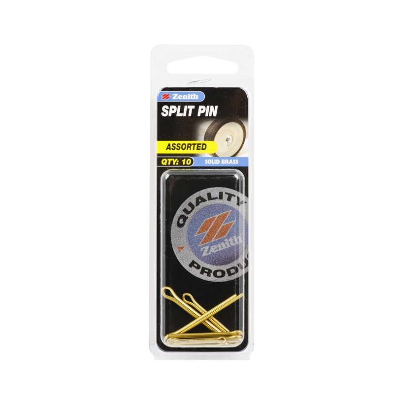 Zenith Assorted Solid Brass Split Pins 10 Pack Bunnings Warehouse