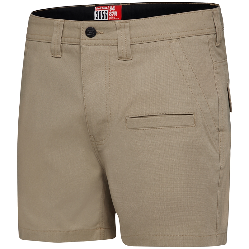 Hard Yakka 87R Desert 3056 Stretch Canvas Shorts | Bunnings Warehouse