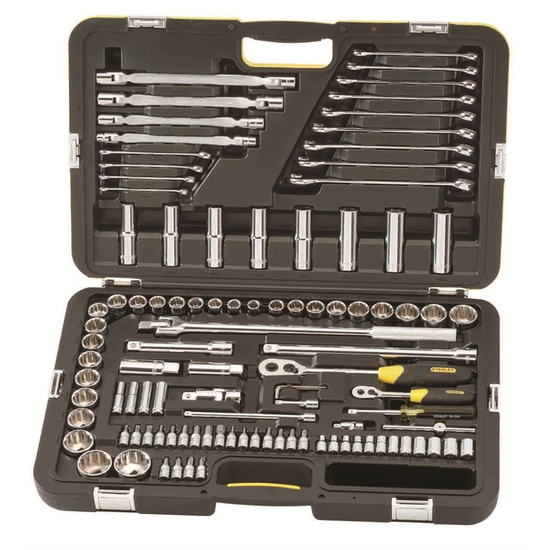 Stanley 104 Piece Metric / AF Socket And Spanner Set Bunnings Warehouse