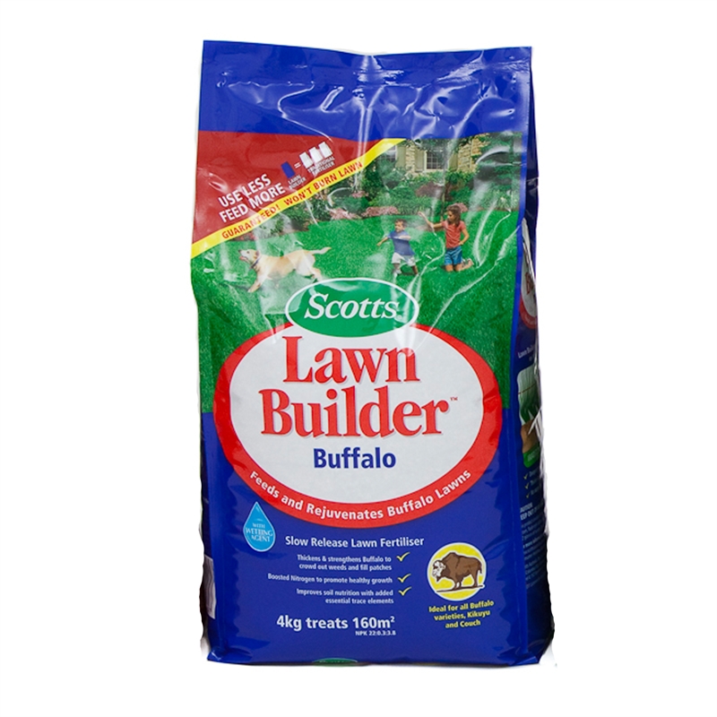Lawn Builder 4kg Buffalo Lawn Fertiliser I/N 3020052 Bunnings Warehouse