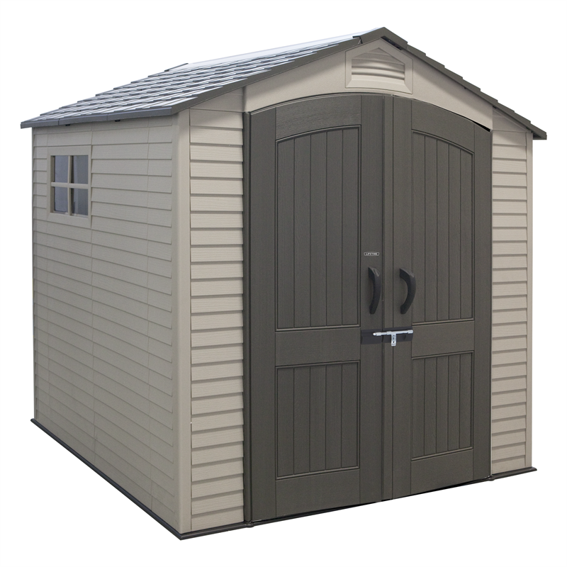 Lifetime 2.1 x 2.1 x 2.27m Polyethylene Garden Shed ...