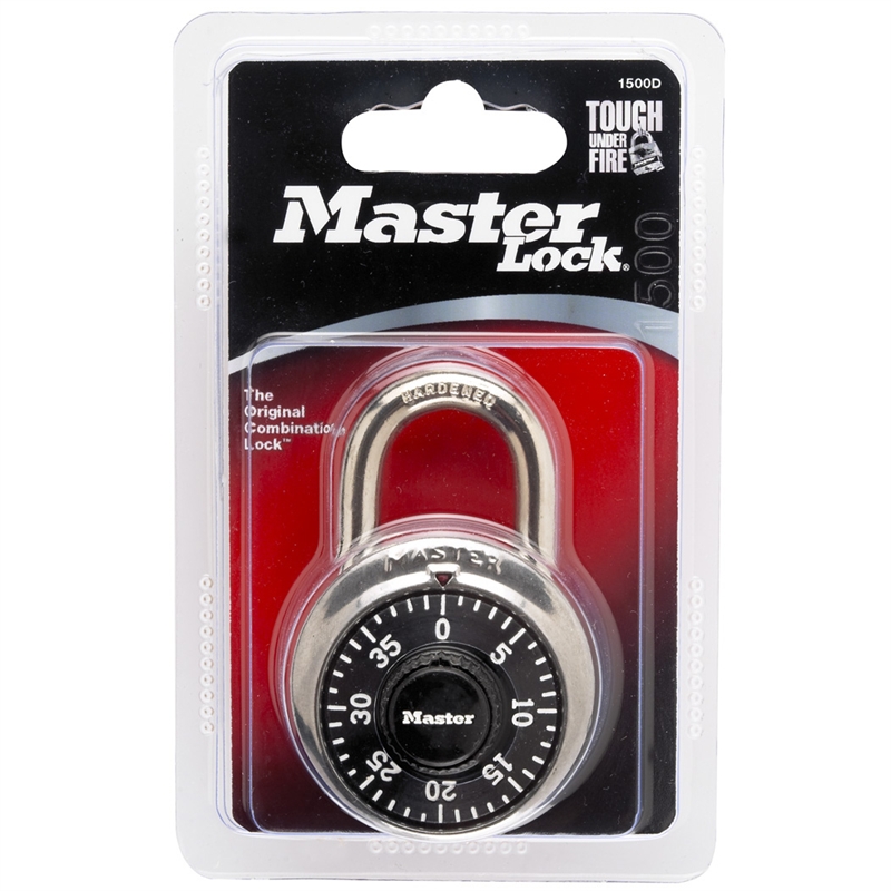 Master Lock Black Combination Dial Lock 1500d
