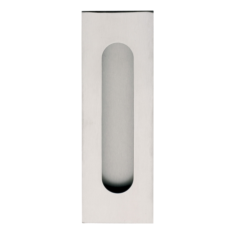 Gainsborough 150mm Stainless Steel Rectangular Round End Flush Pull