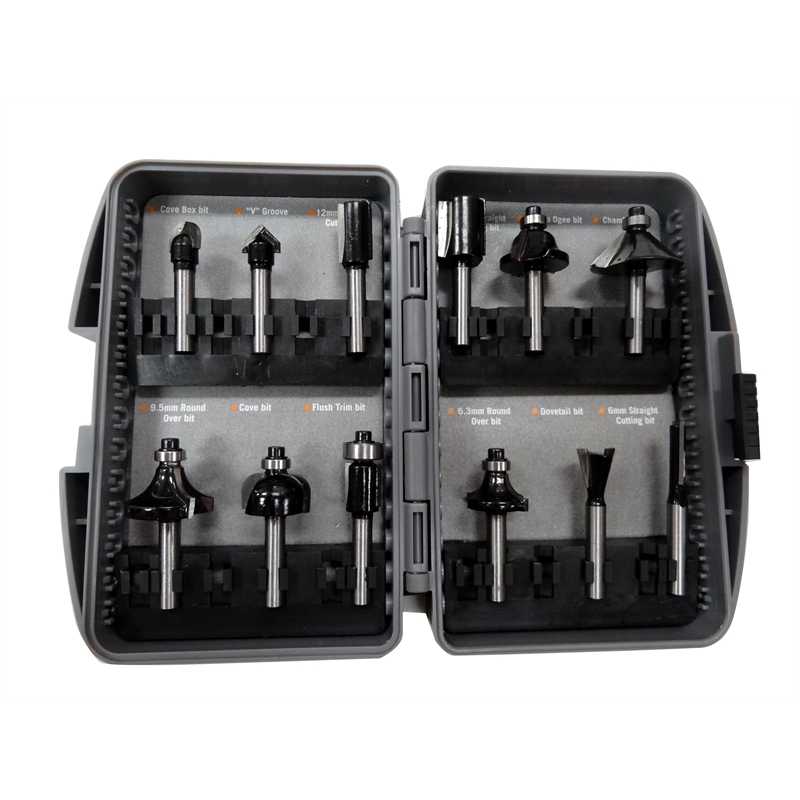Craftright 12 Piece Router Bit Set Bunnings Warehouse