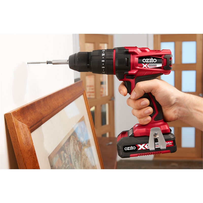 Ozito Power X Change 18V Compact Hammer Drill Kit | Bunnings Warehouse