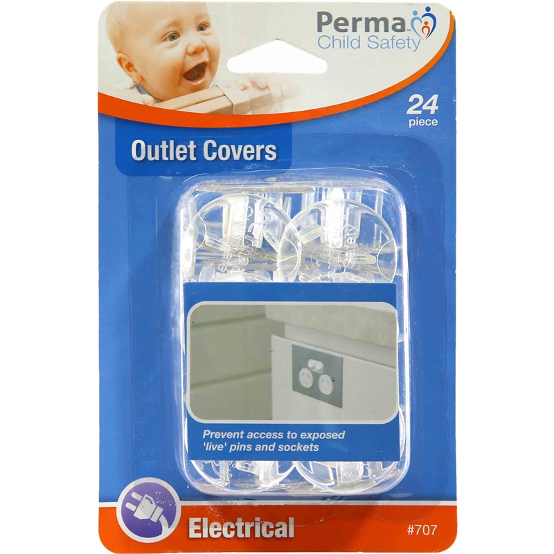 Perma Child Safety Outlet Cover 24 Pack Bunnings Warehouse