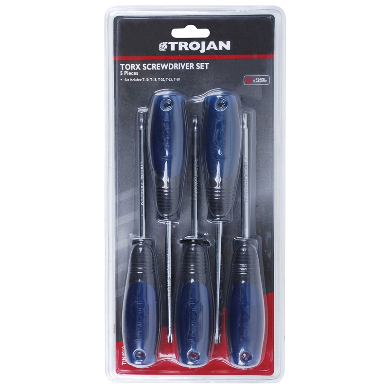 Trojan 5 Piece Torx Screwdriver Set I/N 6120230 Bunnings Warehouse