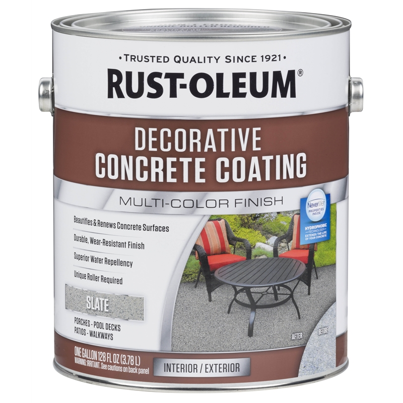 RustOleum 3.78L Slate Decorative Concrete Coating | Bunnings Warehouse