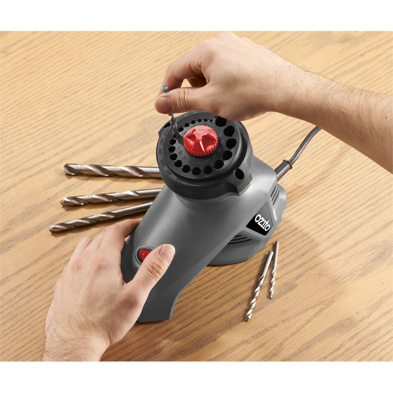 Ozito 95W Drill Bit Sharpener With Kit Box Bunnings Warehouse