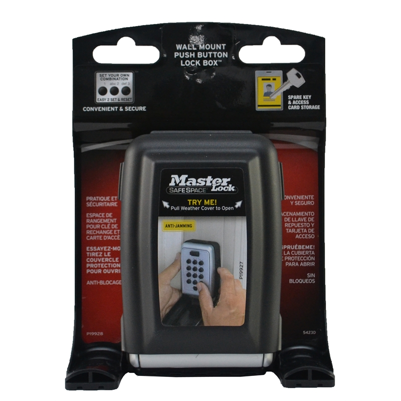 Master Lock Select Access Wall Mount Push Button Key Safe