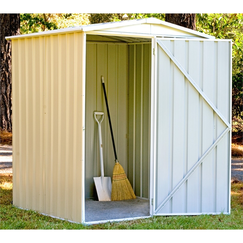 Absco Sheds 1.52 x 1.95 x 1.44m Classic Cream Regent Single Door 