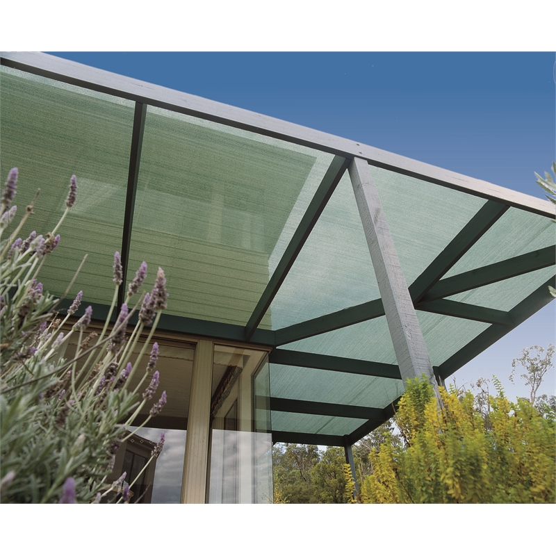 Coolaroo 3.66 x 6m Heritage Green 90 UV Pre Packed Shadecloth I/N