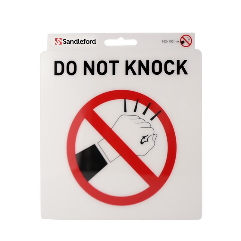 Sandleford 152mm Self Adhesive Do Not Knock Sign Bunnings Warehouse