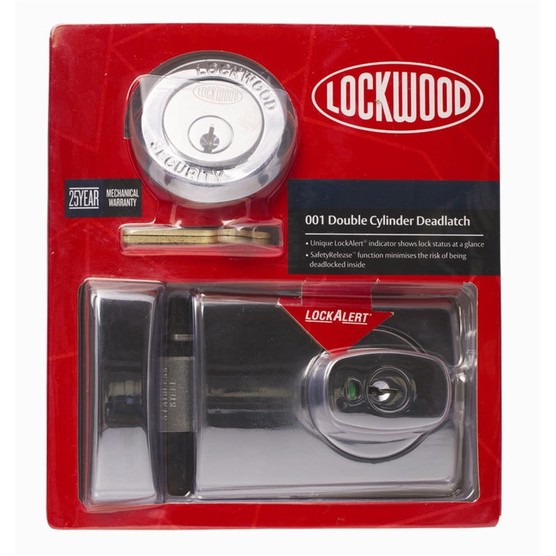 Lockwood Chrome Plated Automatic 001 Deadlatch Bunnings Warehouse