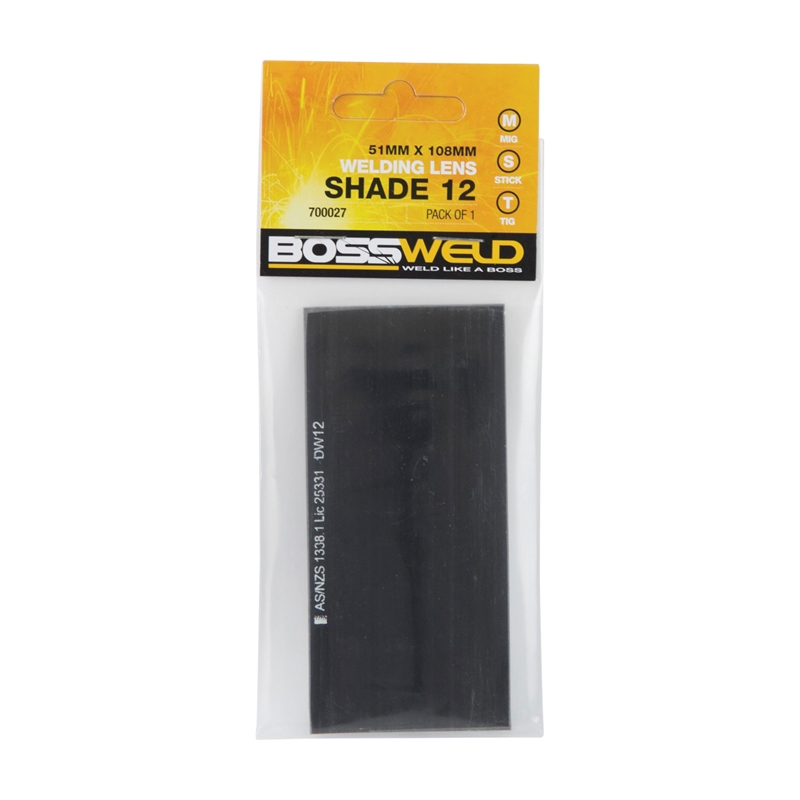 Bossweld 51 x 108mm Shade 12 Welding Lens Bunnings Warehouse