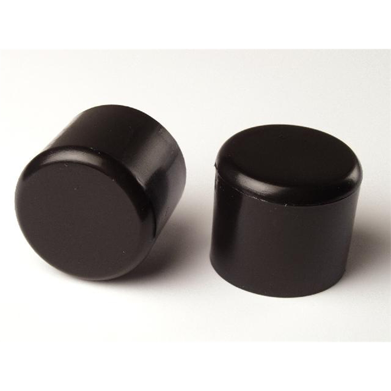 TIC 10mm Round Black Plastic External Chair Tip 4 Pack Bunnings