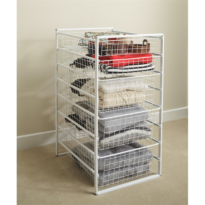 Clever Closet White 8 Runner Basket Kit I/N 2581215