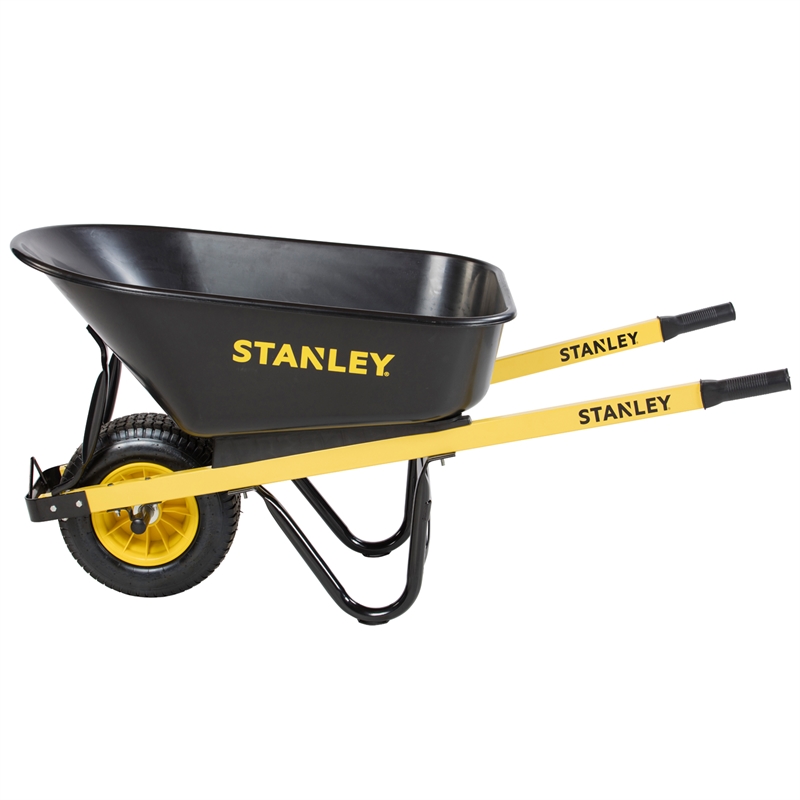 Stanley 100L Poly Tub Wheelbarrow | Bunnings Warehouse