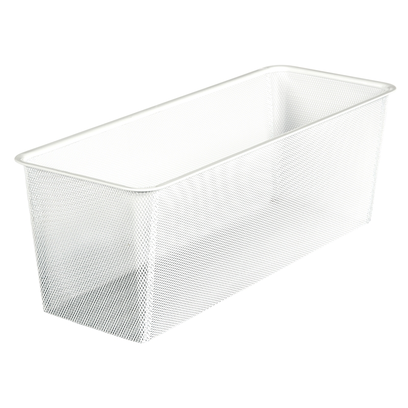 Flexi Storage 205mm 2 Runner Half Width White Mesh Basket