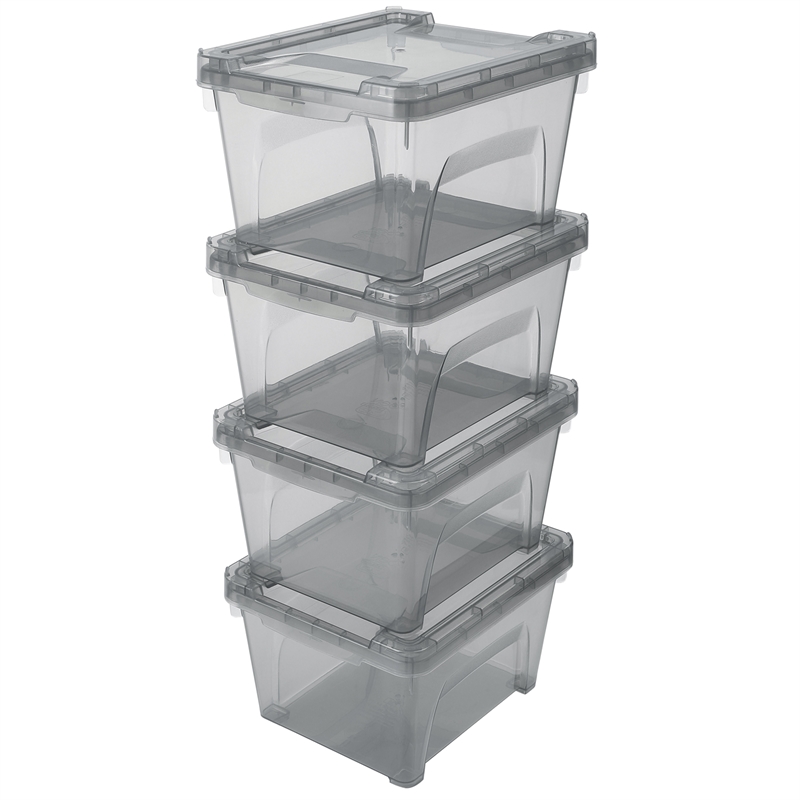 Ezy Storage 1.8L Square Multi Purpose Containers - 4 Pack