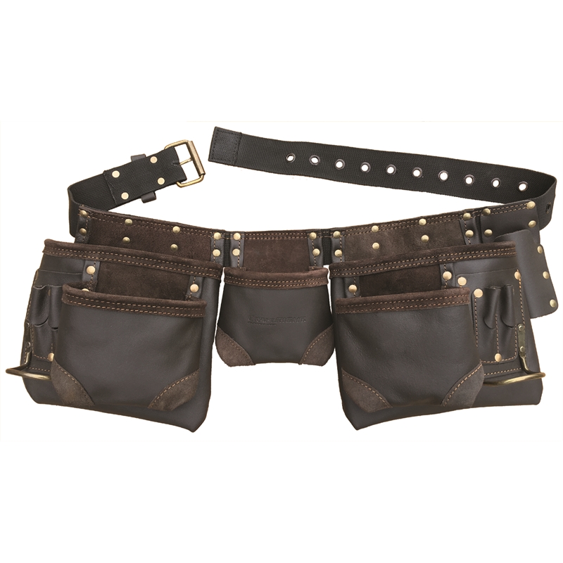 Craftright 12 Pockets Leather Tool Belt | Bunnings Warehouse