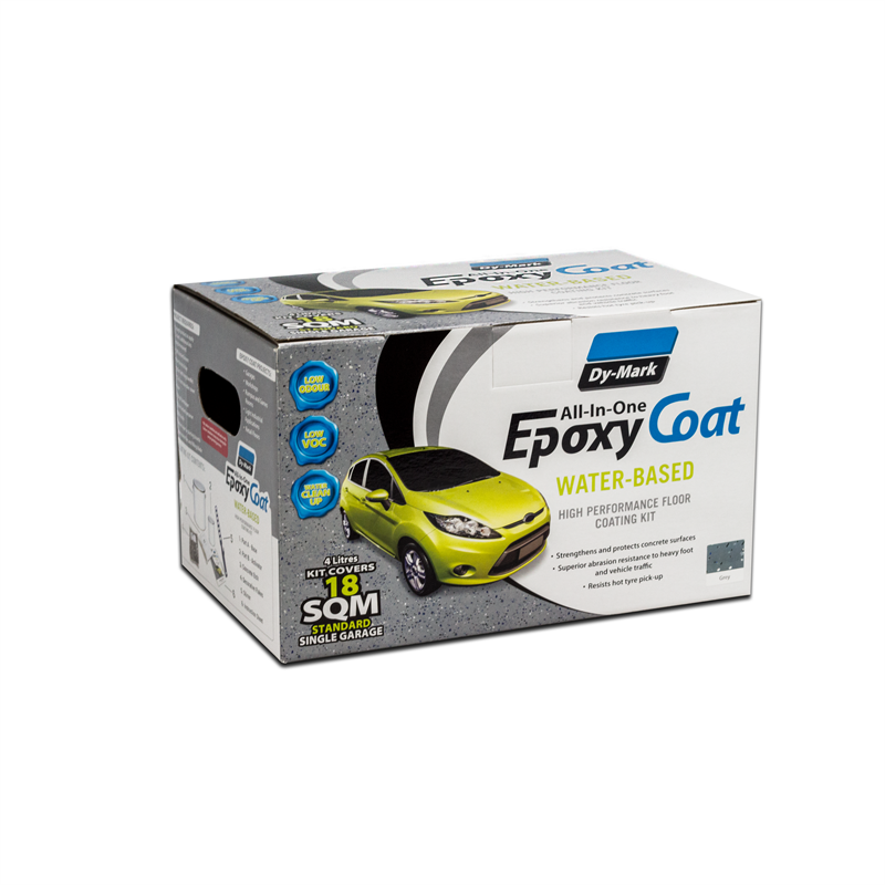 Dy Mark 4l Water Based Epoxy Charcoal Garage Floor Coating Kit Ebay