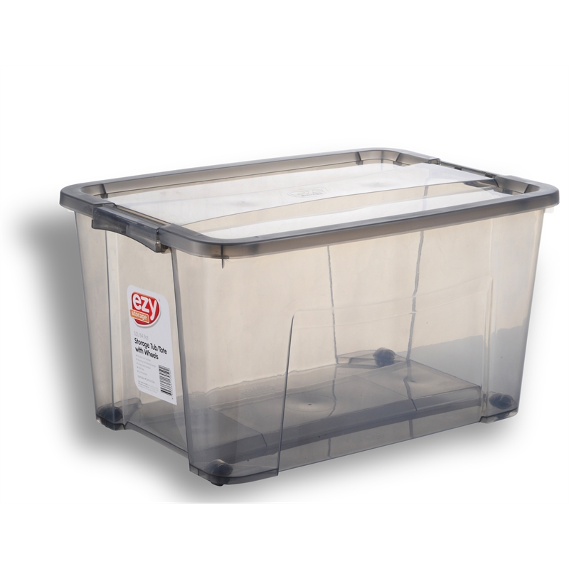 Ezy Storage 52L Grey Storage Tub I/N 2583417 Bunnings Warehouse