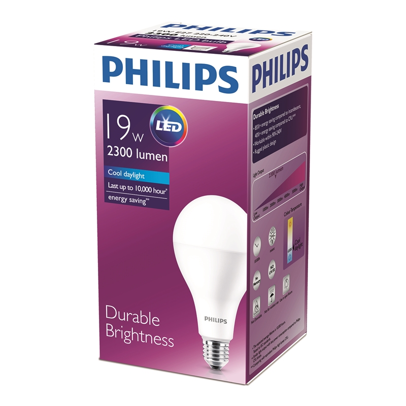 Philips 19W 2300lm Cool Daylight Megabright ES LED Globe | Bunnings ...