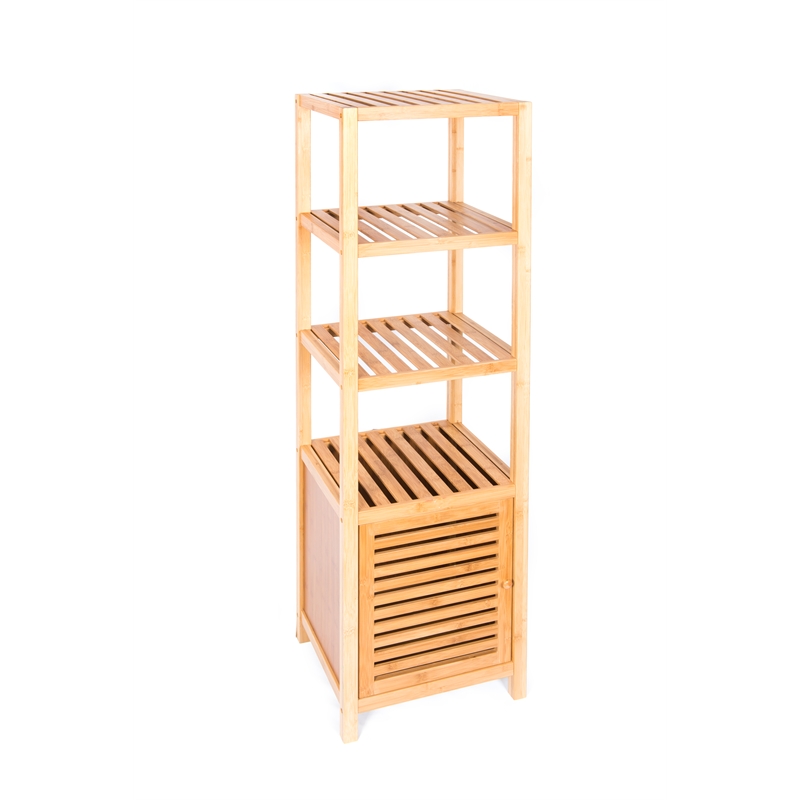 Evoque Bamboo Bathroom Storage Cabinet | Bunnings Warehouse