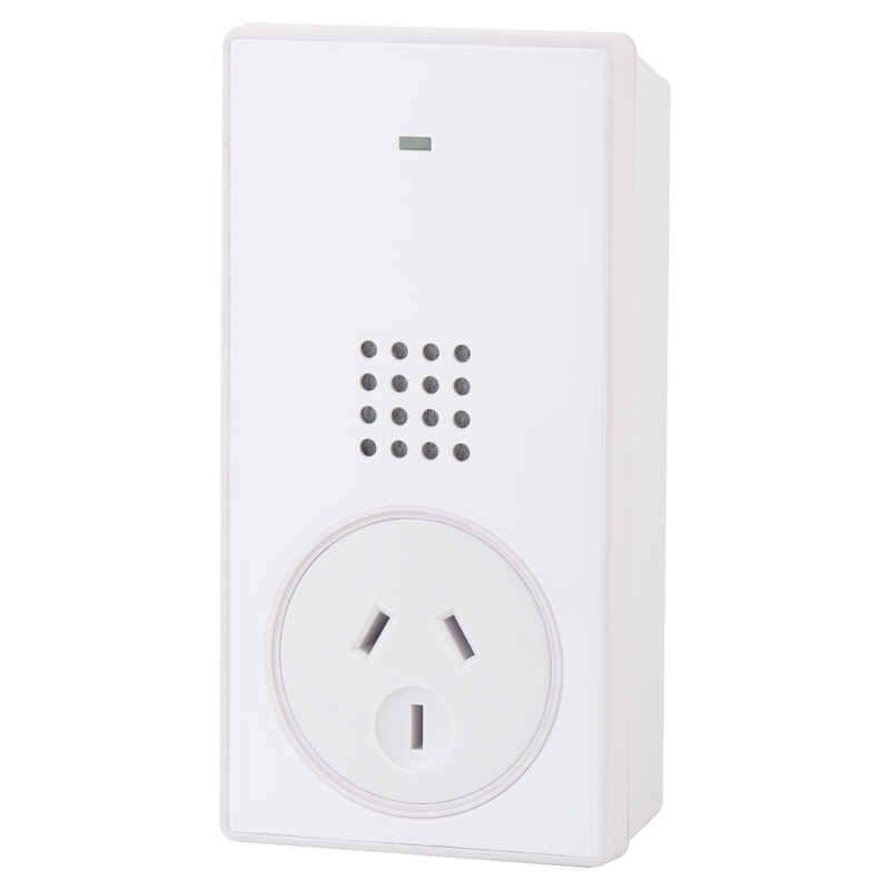 Arlec Plug In Wireless Door Chime With Extra Socket 100m I/N 4062028