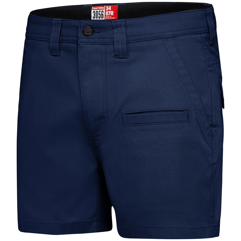 Hard Yakka 82R Navy 3056 Stretch Canvas Shorts | Bunnings Warehouse