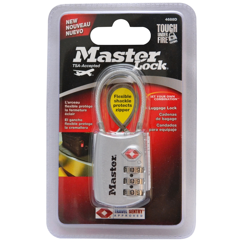 master lock cable luggage lock