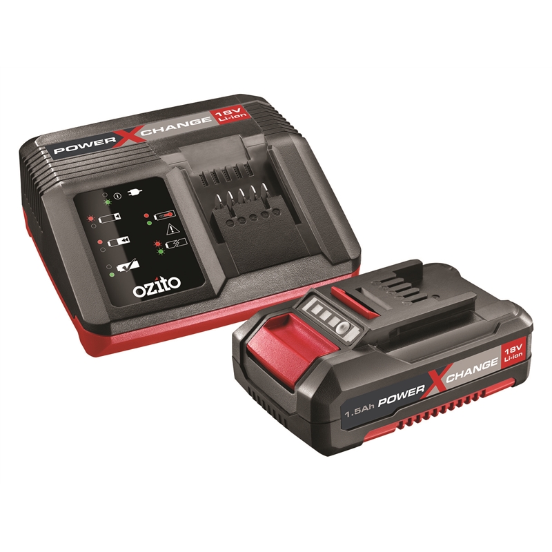 Ozito Power X Change 18V Li-Ion Battery and Charger Pack | Bunnings