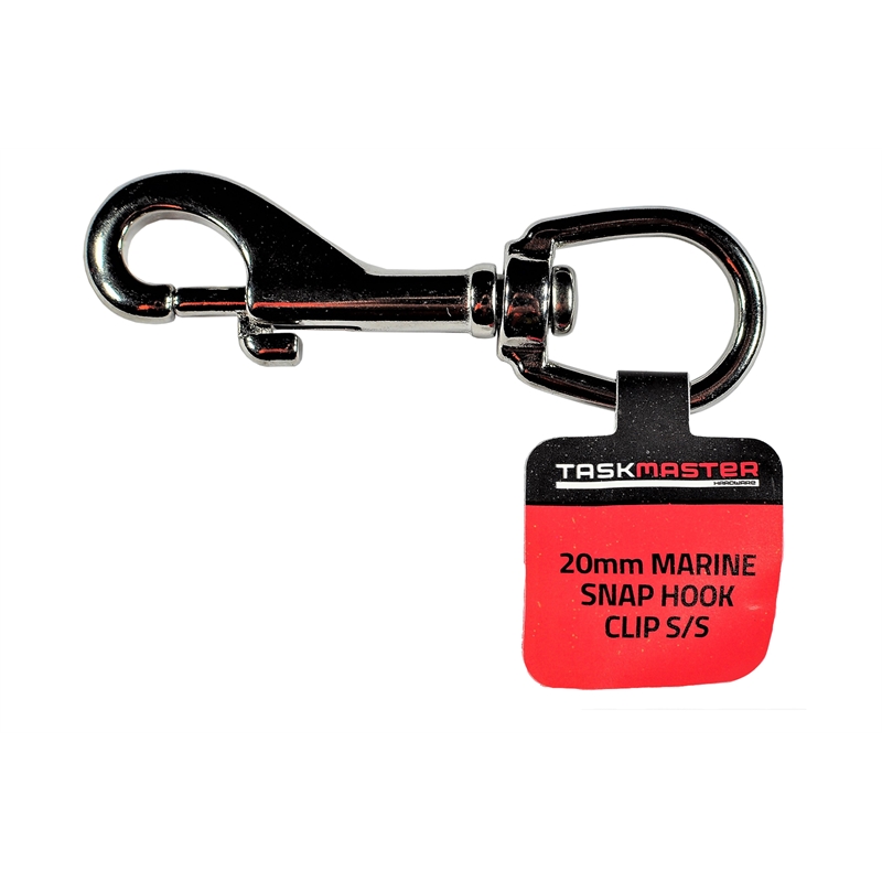 Taskmaster 20mm Stainless Steel Marine Snap Hook Bunnings Warehouse