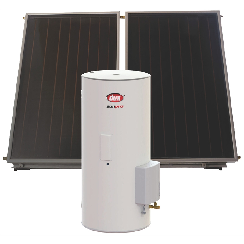 dux-sunpro-250l-3-6kw-solar-electric-boost-hot-water-system