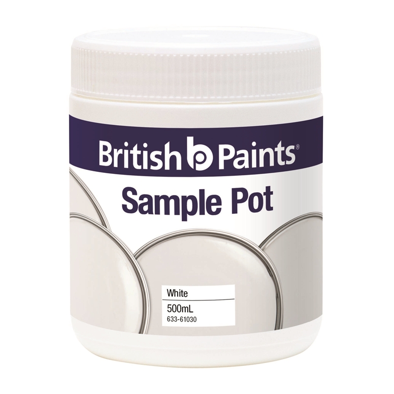 British Paints 500ml White Sample Pot Bunnings Warehouse