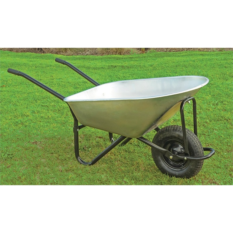 Saxon 100L Steel Tray Wheelbarrow I/N 3360899 Bunnings Warehouse